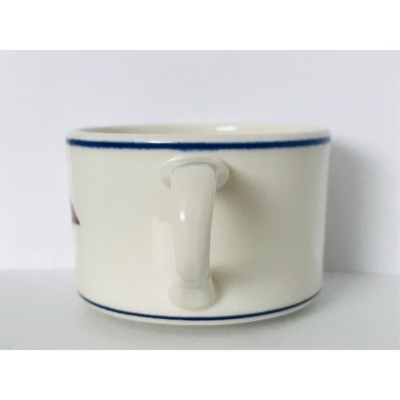 Vintage Yacht Club Boating Ships Cup Mug Brighton Falls China Penant Flag Logo - Picture 3 of 6